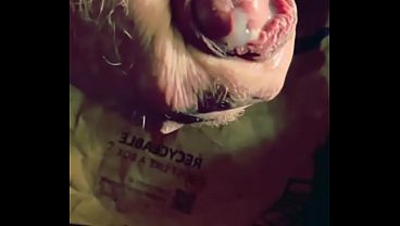 Foreskin Creampie after Long Foreskin Stretch Session