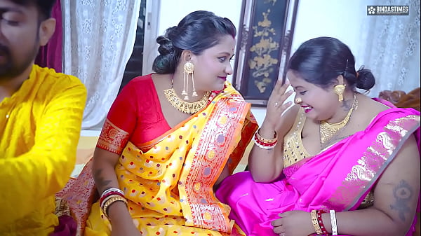 Play MP4 - Desi Horny Indian Three Bhabhi wants to get Fucked By Their Dewar like a Bhabhi's Groupsex Party &lpar; Hindi Audio &rpar;