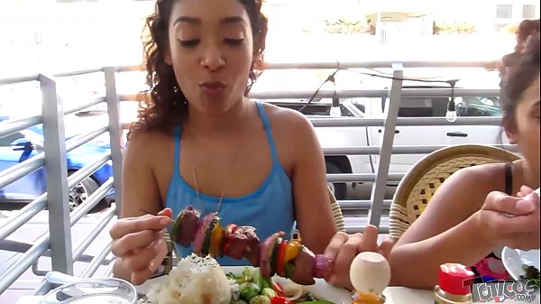Threesome With Asian & Latina Teens Tag Team Interracial Fucking The Black Camera Man In Miami - Cum In 2 Girls Mouth thumbnail