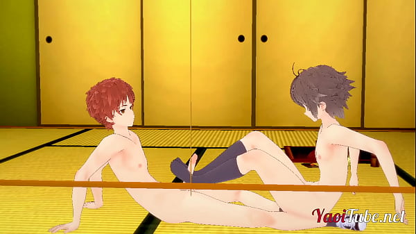 Fate Yaoi - Shirou x Sieg Footjob and Anal 