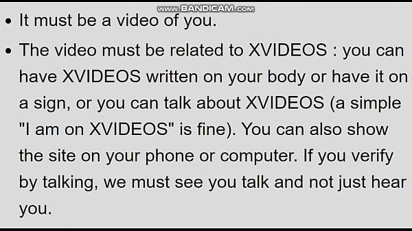 Verification video