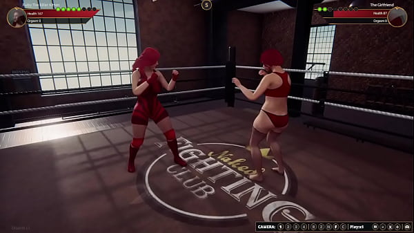 Ruby vs girlfriend {nf3d video game fighting mma femdom ring}