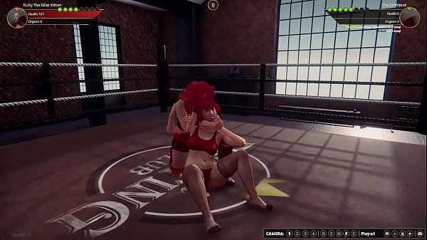 Ruby vs girlfriend {nf3d video game fighting mma femdom ring}