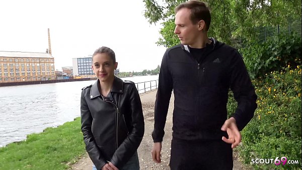 GERMAN SCOUT - ANAL FOR PETITE 18yr YOUNG CHEATING_GIRL AT STREET CASTING