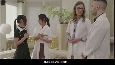 Alice hernandez and stella sedona having rough ffm threesome with big cocked guy 