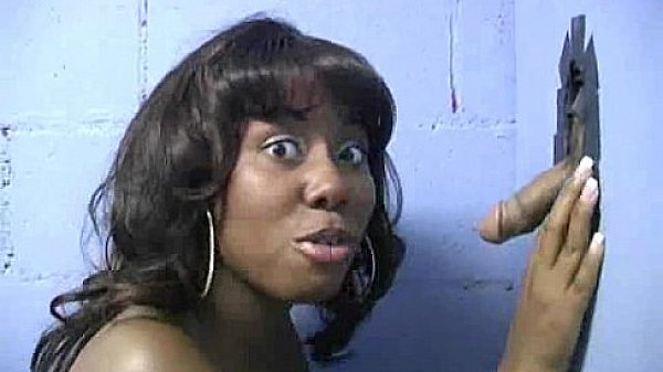 Ebony backs her booty all the way to the gloryhole 11 