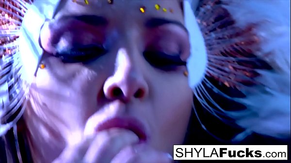 Busty Nikka obeys Shyla Stylez's commands in this erotic girl on girl sex