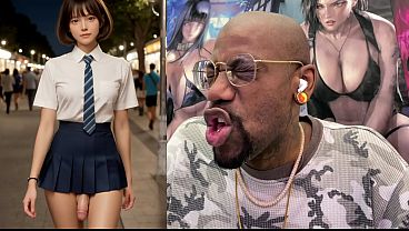 Beautiful girl gripping transgender girl cock as they kiss cute tiny cock transgender gamer girl gets jerked off and cums really hard trans asian girl with her cock out ai generated