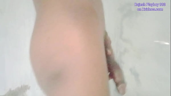 Play MP4 - Rajesh Playboy 993 showing bubble butt pissing in the bathroom&period; Rubbing hanging balls foreskin pubes pubic hair piss pee peeing