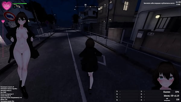 She loves to engage in exhibitionism in a residential area