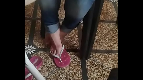 Candid friend sister'_s feet