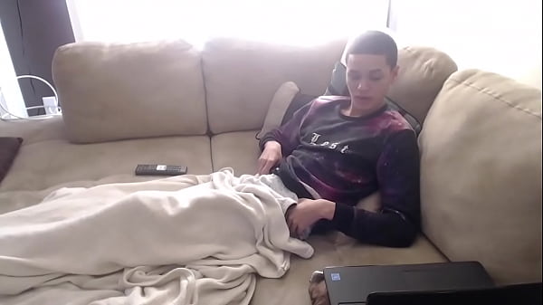 Latin Twink Caught Cumming thumbnail