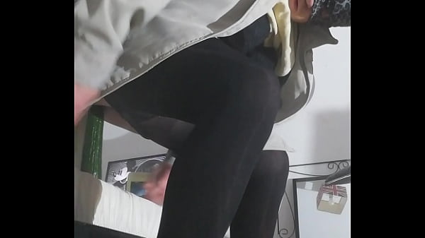 Ass stretching practice bra and skirt high heel boots 