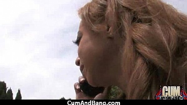 Ebony Babe Sucks Group Of White Guys 8 
