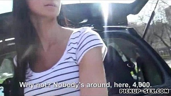 European delivery girl Liliane fucked by customer for money 