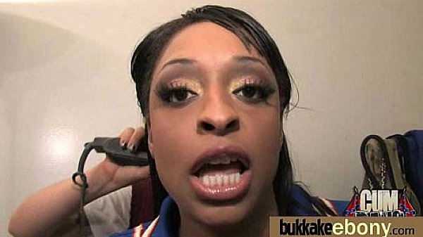 Ebony slut gets an interracial group sex 9 