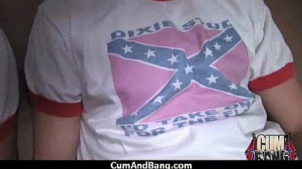 Cum slut introduced to bukkake 16 