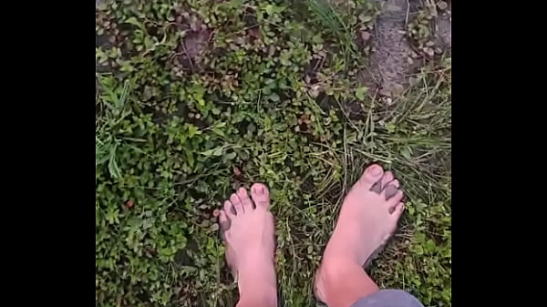 Barefeet grounding sensation in mud #barefeet #sensory #fun 