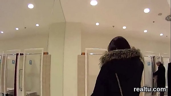 Beautiful czech cutie was seduced in the_shopping centre and banged in pov