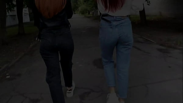 Public jeans ass worship and pov jeanssitting and pov trample in dirty sock and sneaker double pov femdom