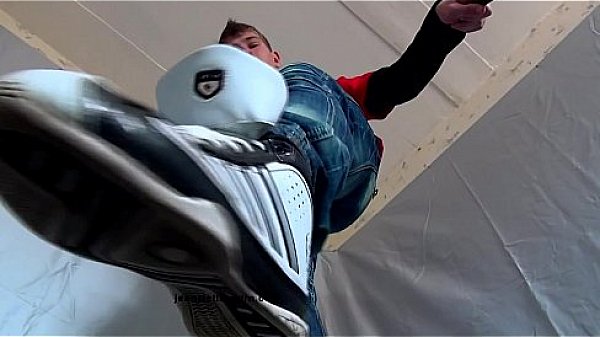 trampling gay jeans fetish spit sneakers shoes hd720 