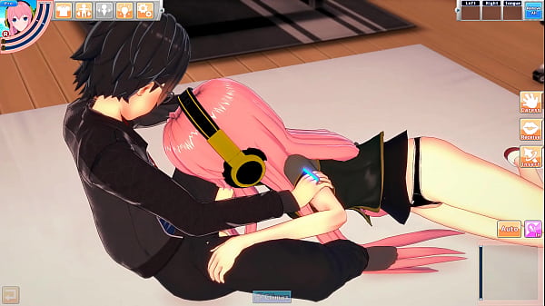 Koikatsu luka fucks guy on bed 