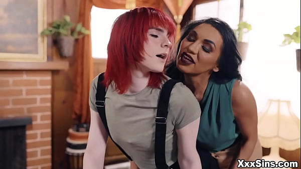 Play MP4 - XxxSins&period;com - Trans woman Jessy Dubai and her husband Dillion Diaz fuck their TS babysitter Ella Hollywood&period; Grab your cock and get ready for an epic threesome&excl;