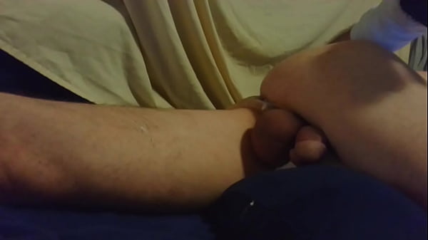 trying hard to bottom out my boy hole on big Chorizo XL dildo. low angle