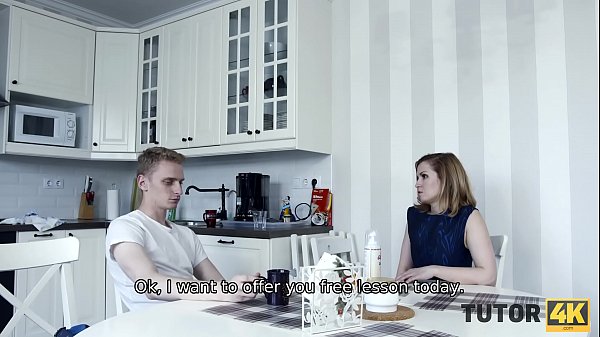 TUTOR4K. Man comes to tutor to fight but decides tobetter be carnal
