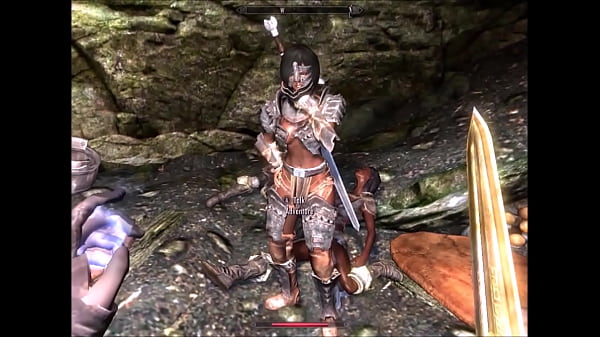 Redhead female warrior frees sex slaves from their captores! 