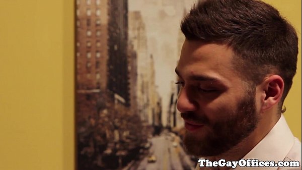 Play MP4 - Gay office hunk assfucked for a payrise