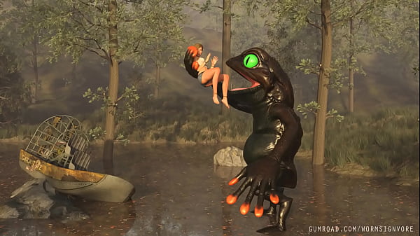 Vore Demon Frog Eats Swamp Girl