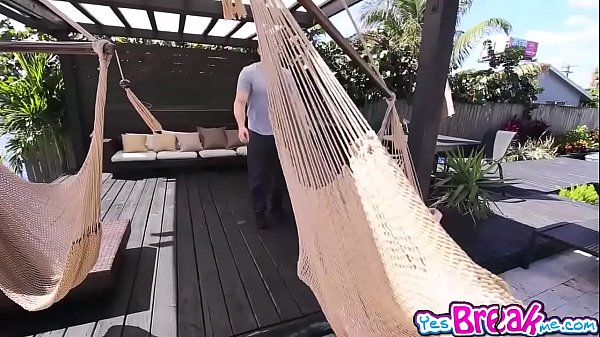 Huge dong fucks kira adams shaved pussy on top 