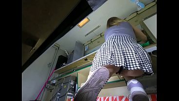 This stupid bitch has no idea abut the hidden camera 