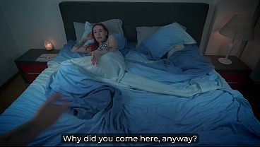 Redhead stepmom got jealous of my sex toy and begged for my real dick
