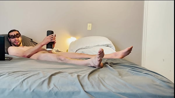 Masturbation with stroking sucking vibrating toy