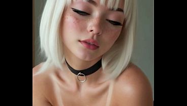 Preview teaser ai pov two hot emo goth girls beautiful babes double blowjob sucking and facial cumshot 