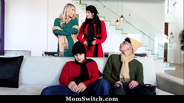 Play MP4 - Stepsons Can&rsquo;t Believe Their Luck as  They Fuck Each Other&rsquo;s Stepmoms - Momswitch