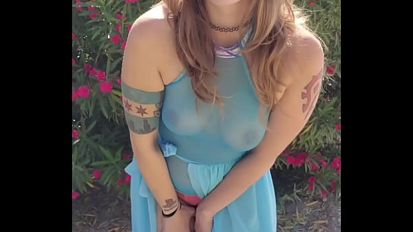 Outside Strip Bed Play Solo Masturbation with Pornstar Electra Rayne - Teaser 