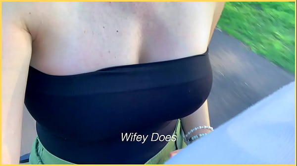 Play MP4 - Hot wife flashes her tits from the motor bike