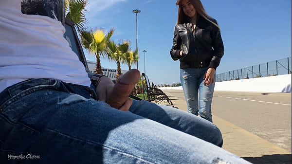 Babe Saw Guy Jerking Cock In Park And Helped Him Finish 4k thumbnail