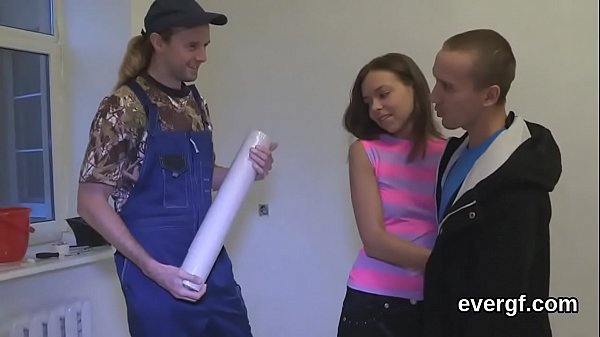 Skint bf lets nasty friend to penetrate his_gf for money