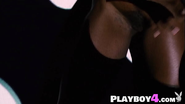 Sexy black babe enjoyed hot posing and sexy striptease for the playboy