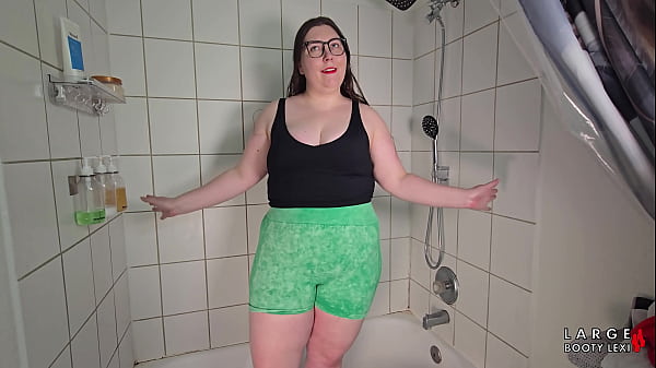 Bbw bedtime routine strip shower and lingerie tease 4k landscape 