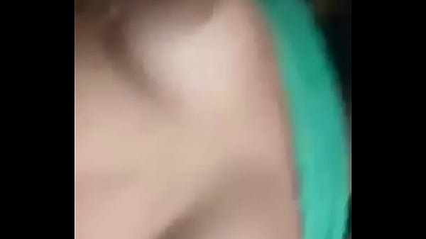 Mixed ebony playing with huge tits