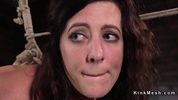 Busty redhead suffers hogtie_suspension