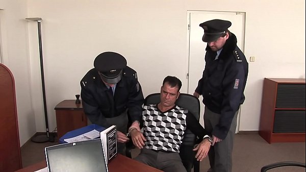 Play MP4 - Interrogation at the police station with footjob