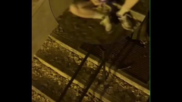 Amateur boy caught jerking-off in the street. He gets filmed and blackmailed to give a bj but managed to escape. 