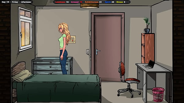 Nonton The Landlord Sniffs Her Panties Under Her Skirt. Hentai Game thumbnail