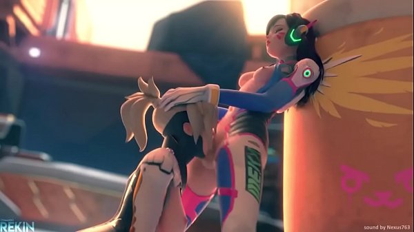 Horny Mercy is_giving Deep throat blowjob to Dva XXXtoonHUB